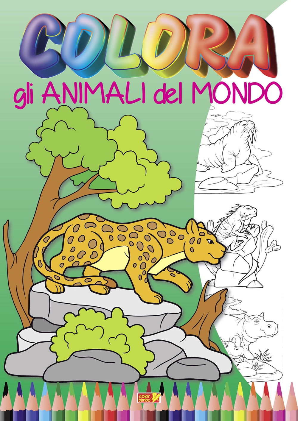 Colora gli animali del mondo. Ediz. illustrata