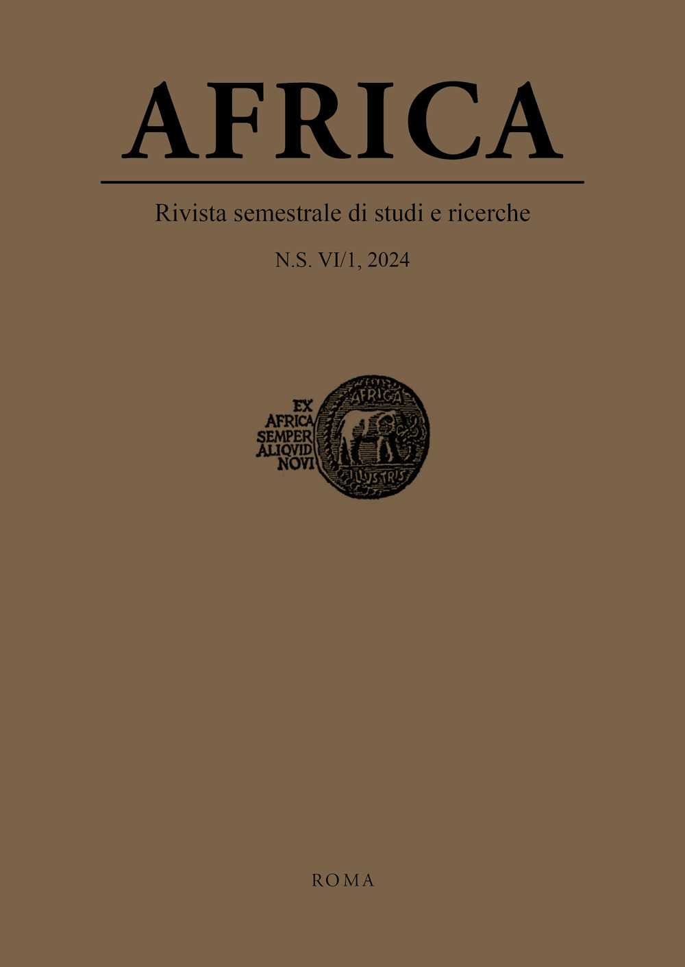 Africa. Rivista semestrale di studi e ricerche. Nuova serie (2024). Vol. 1