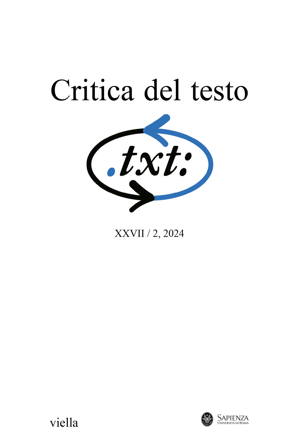 Critica del testo (2024). Vol. 28