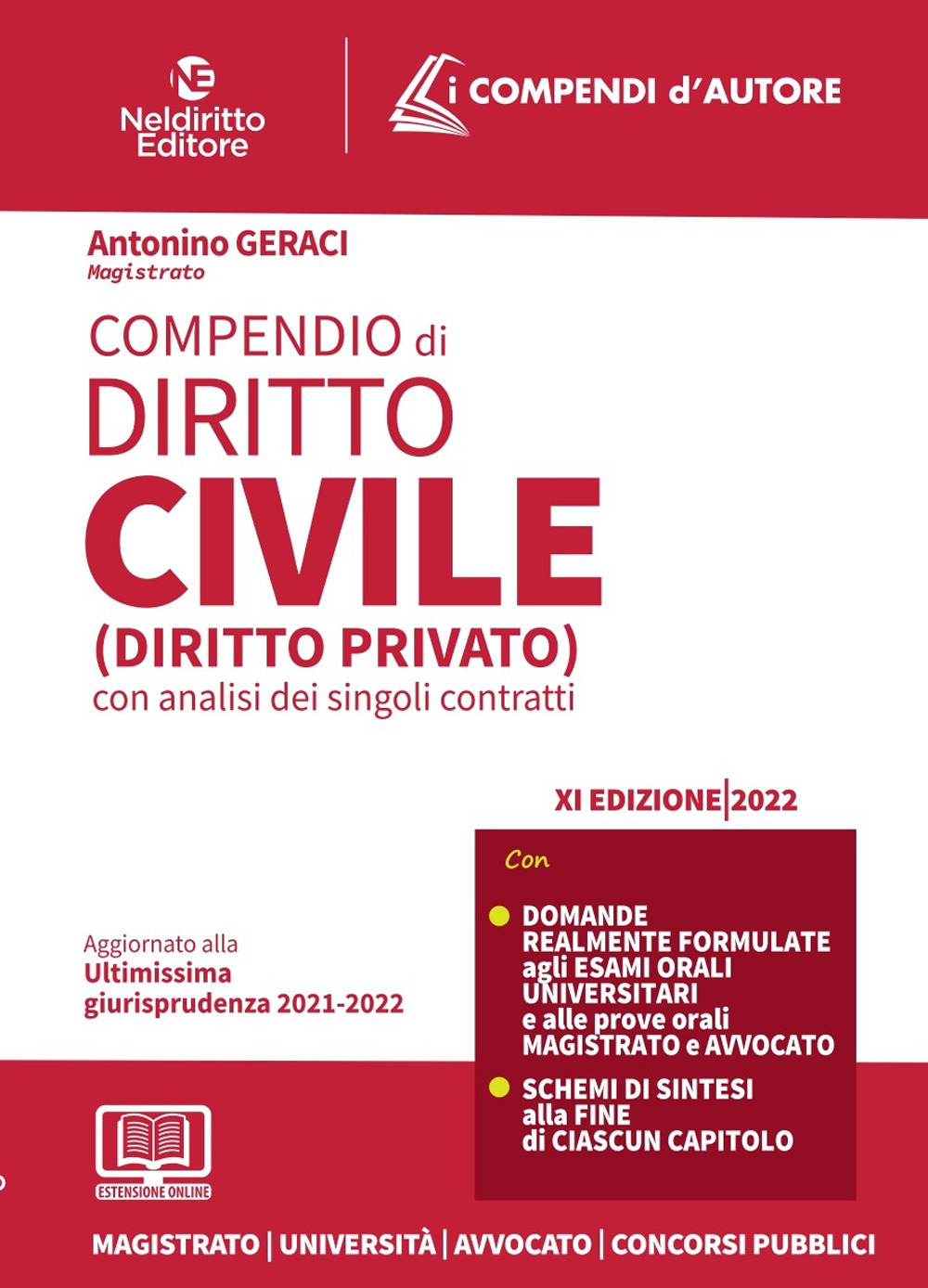 Compendio di diritto civile (diritto privato) con analisi dei singoli contratti