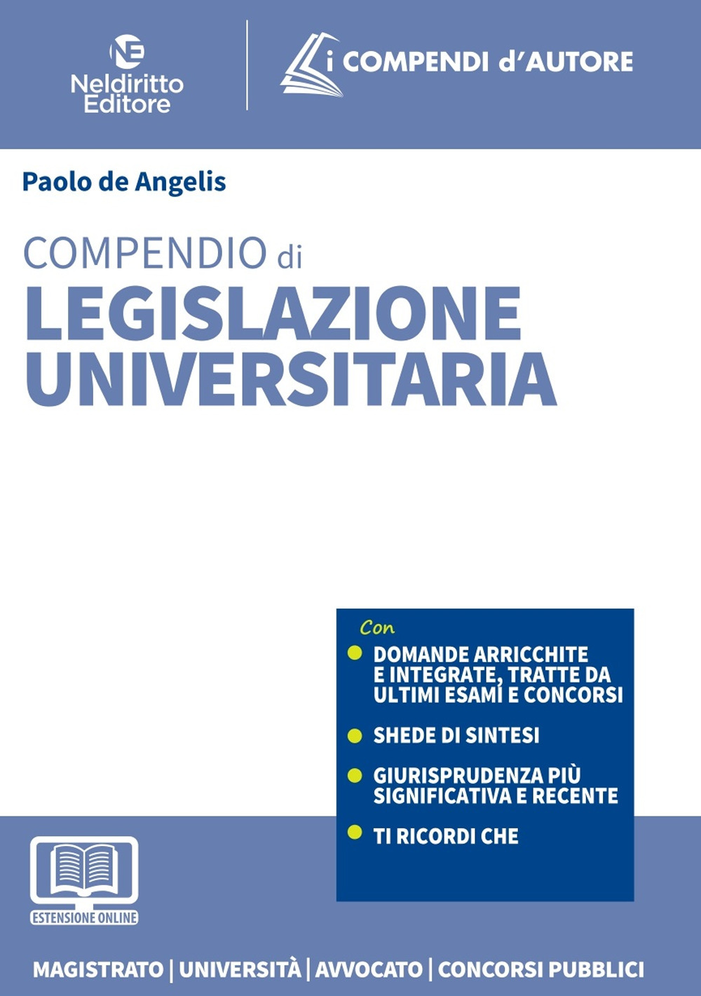 Compendio di legislazione universitaria 2022. Con espansione online