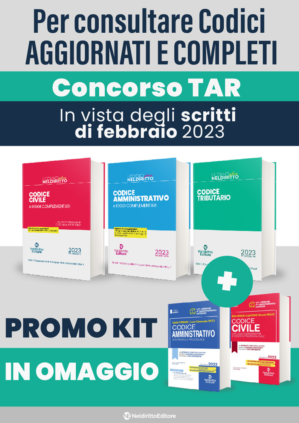 Speciale kit TAR 2023: Codice civile plus-Codice amministrativo plus-Codice tributario plus-Codice civile-Codice amministrativo