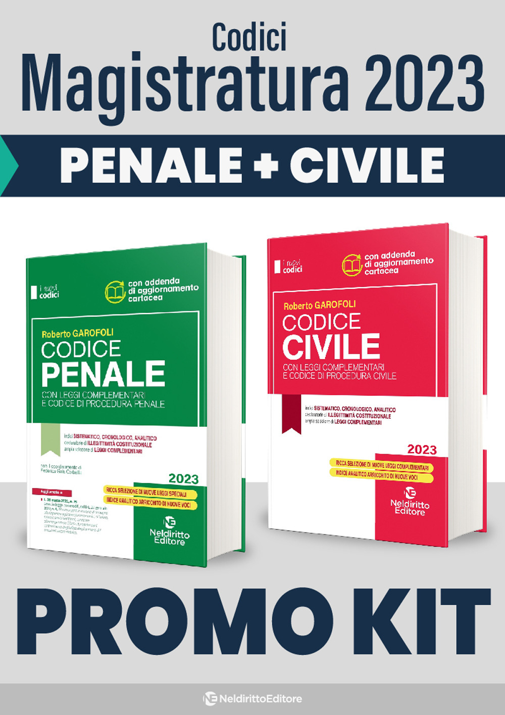 Kit codici magistratura 2023. Codice penale+Codice civile