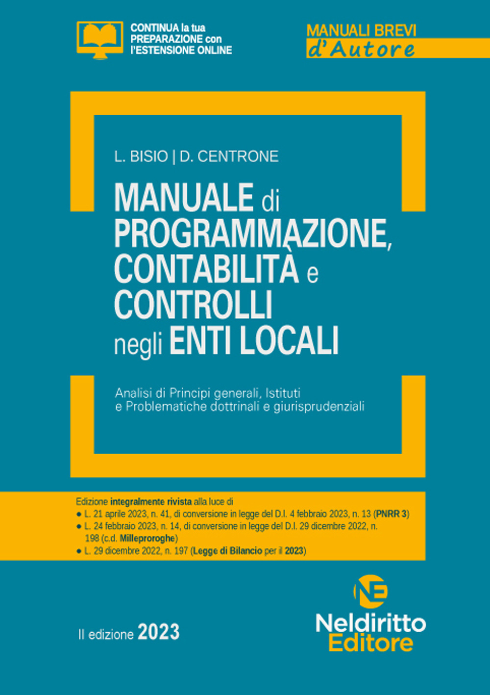 Manuale breve di contabilità, programmazione e controlli negli enti locali