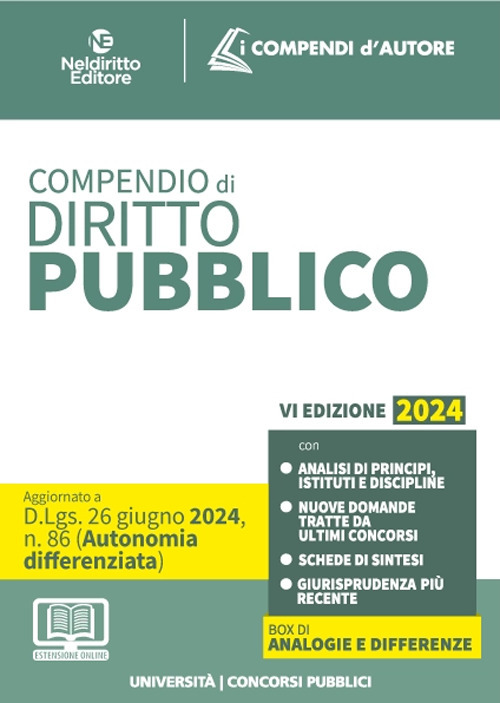 Compendio di diritto pubblico. Con espansione online