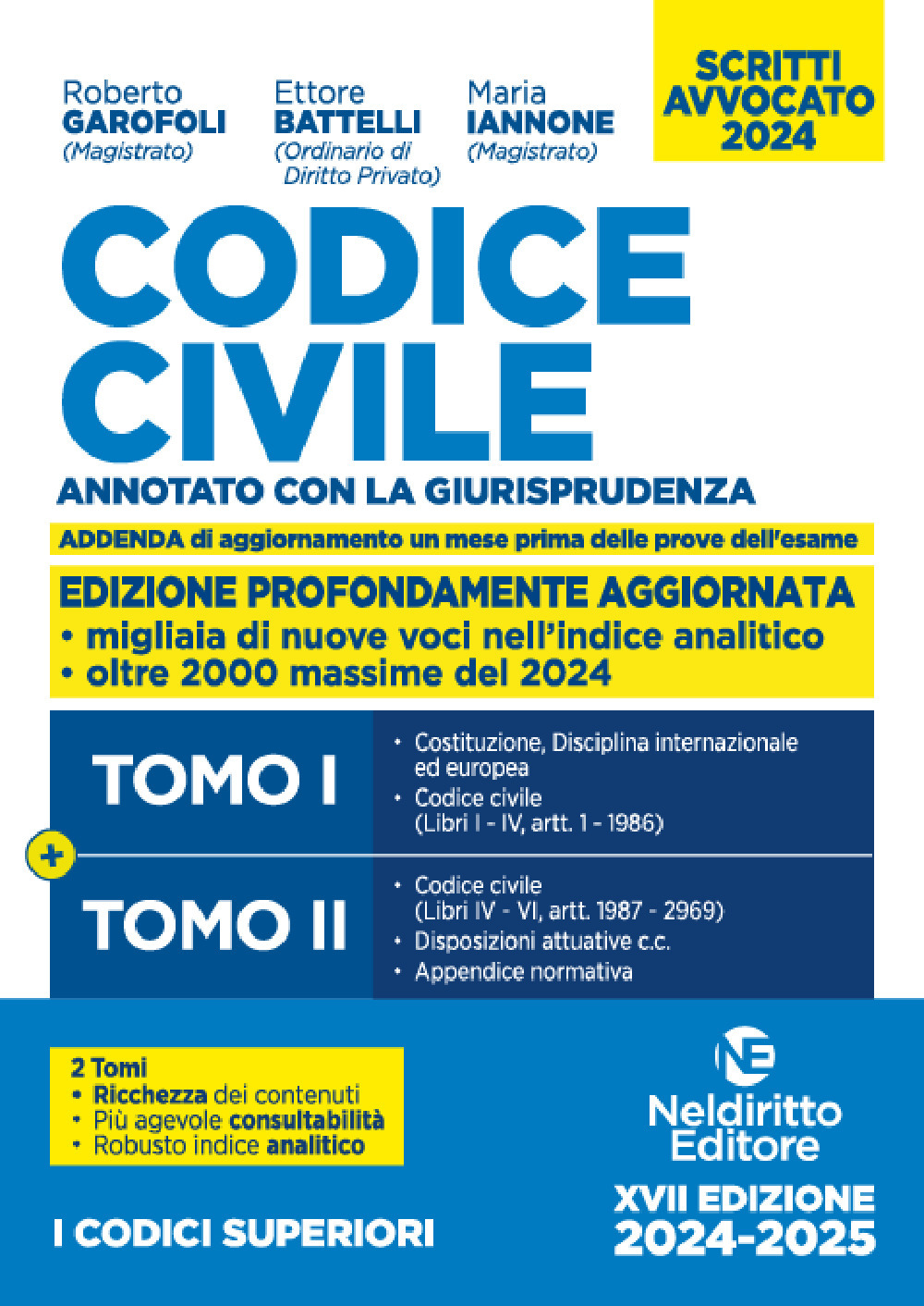 Codice civile. Annotato con la giurisprudenza. Esame avvocato 2024