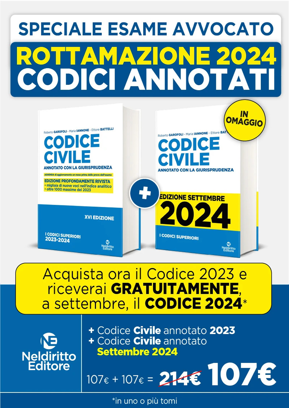 Rottamazione: Codice civile annotato con la giurisprudenza 2023-2024. Esame Avvocato 2023-2024-Codice civile annotato con la giurisprudenza 2023-2024. Esame Avvocato 2024-2025