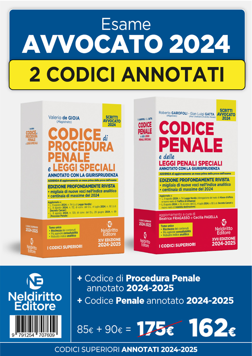 Kit Codice penale + Procedura penale annotato con la giurisprudenza per l'esame di avvocato 2024. Nuova ediz.