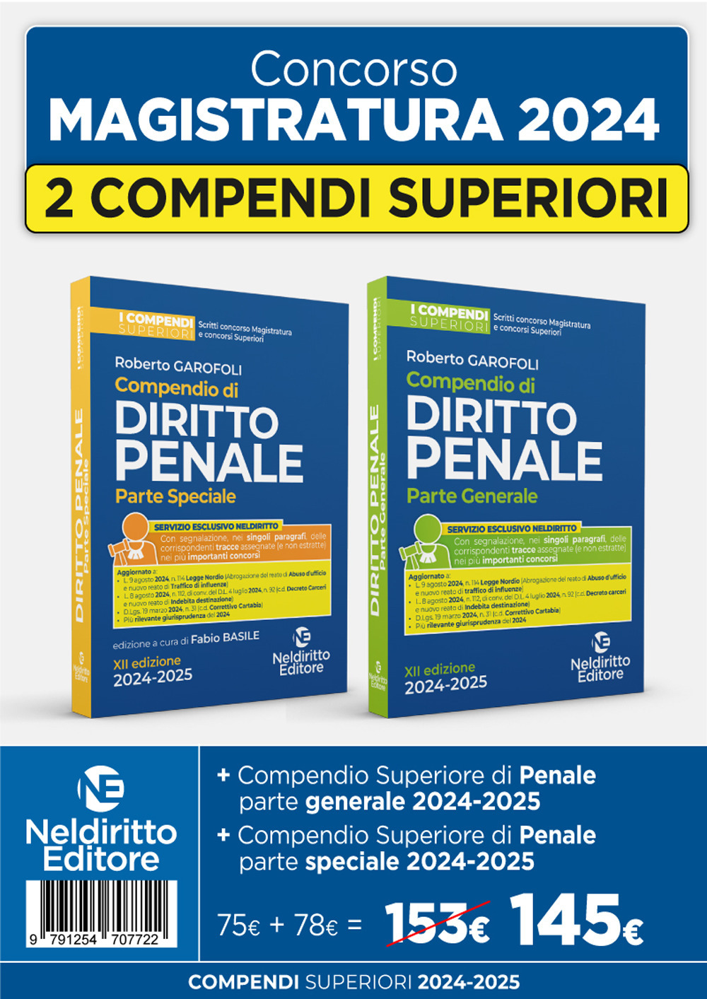 Compendio superiore di diritto penale. Parte generale-Compendio superiore di diritto penale. Parte speciale. Kit