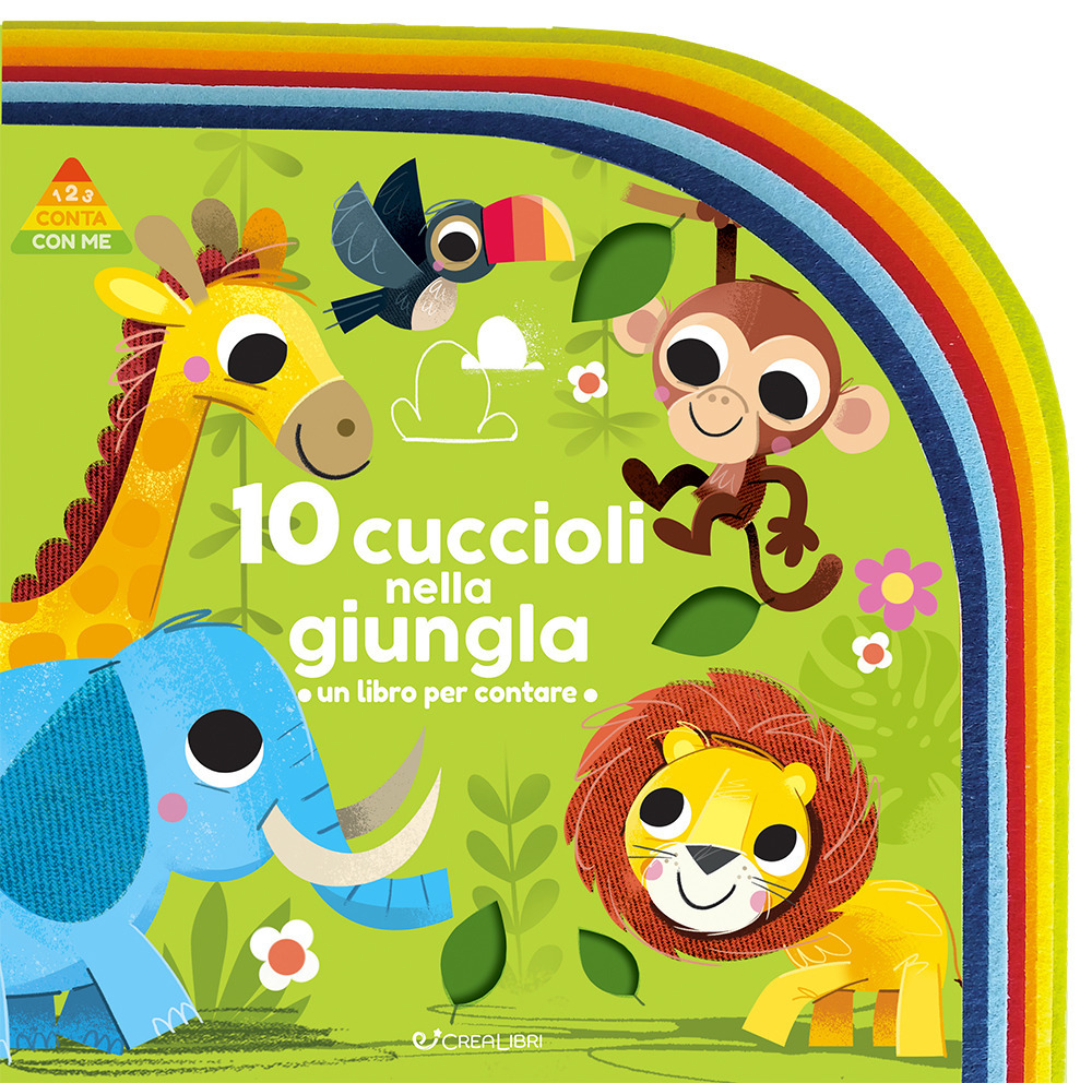 10 cuccioli nella giungla. Un libro per contare. Ediz. a colori