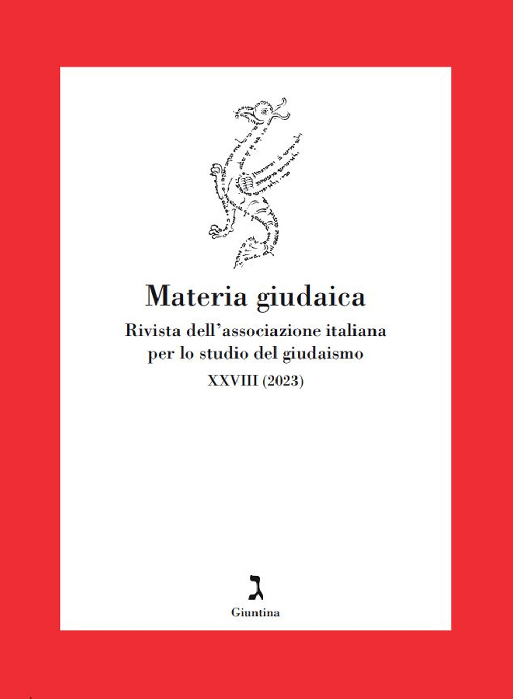 Materia giudaica. Rivista dell'Associazione italiana per lo studio del giudaismo (2023). Vol. 28