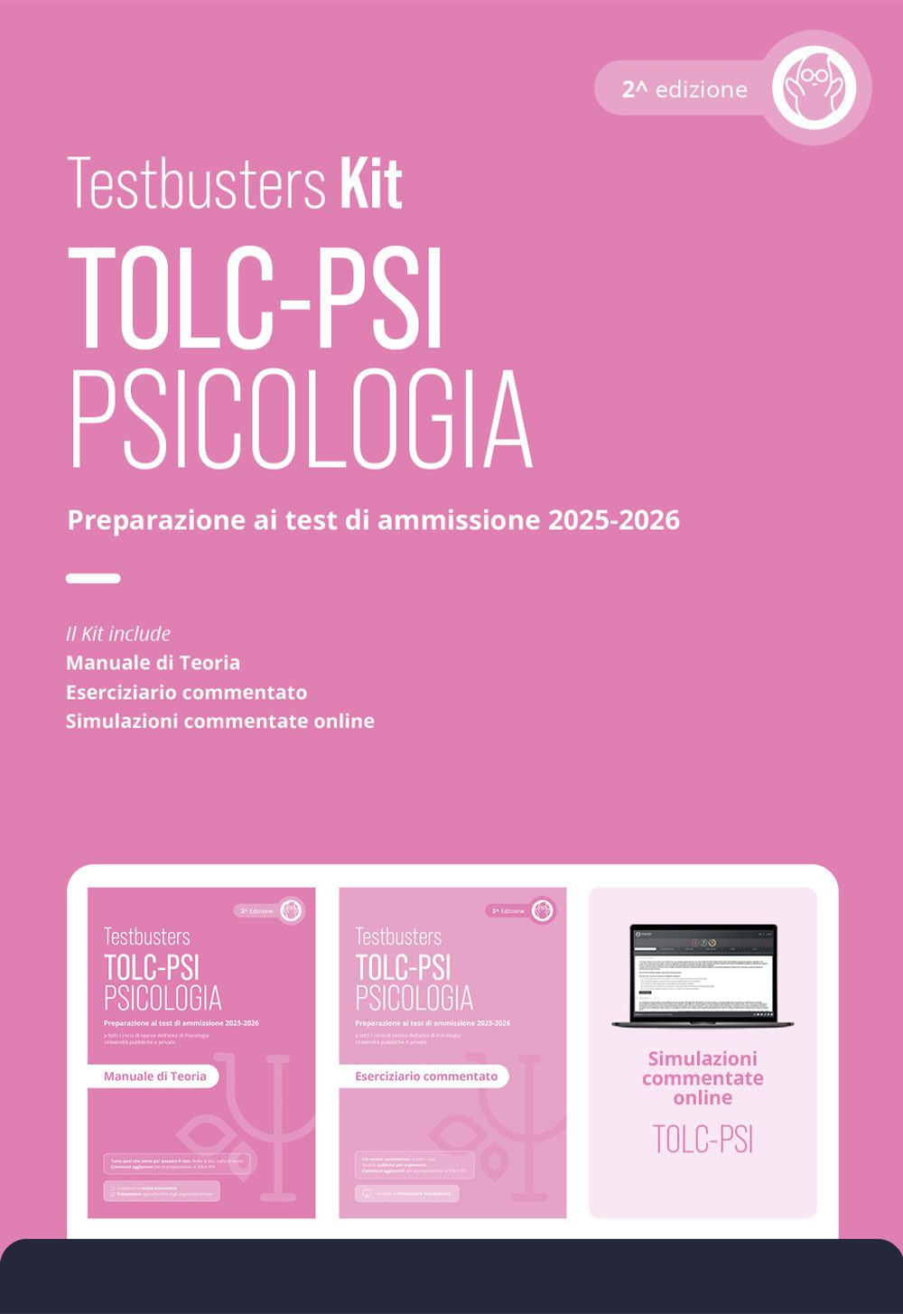 Testbusters. TOLC-PSI. Kit 2025. Con simulazioni commentate online