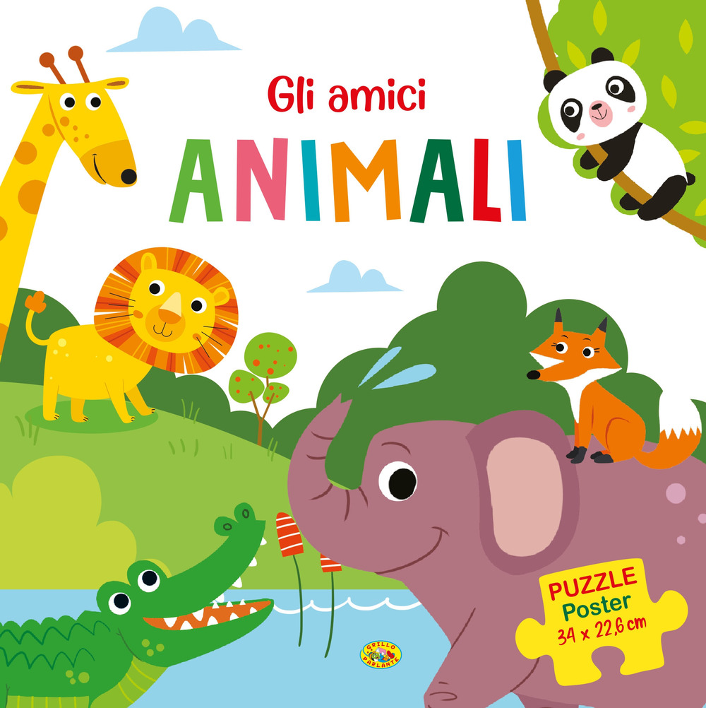 Gli amici animali. Puzzle poster. Ediz. a colori