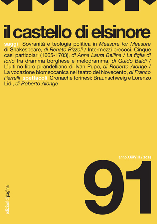 Il castello di Elsinore. 91 (2025). Vol. 91