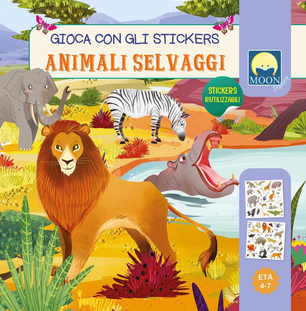 Animali selvaggi. Stickers. Ediz. a colori