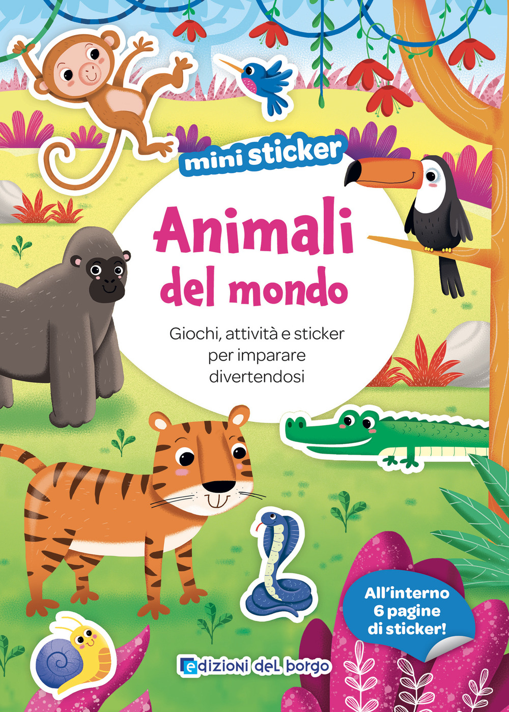 Animali del mondo. Mini sticker. Ediz. a colori