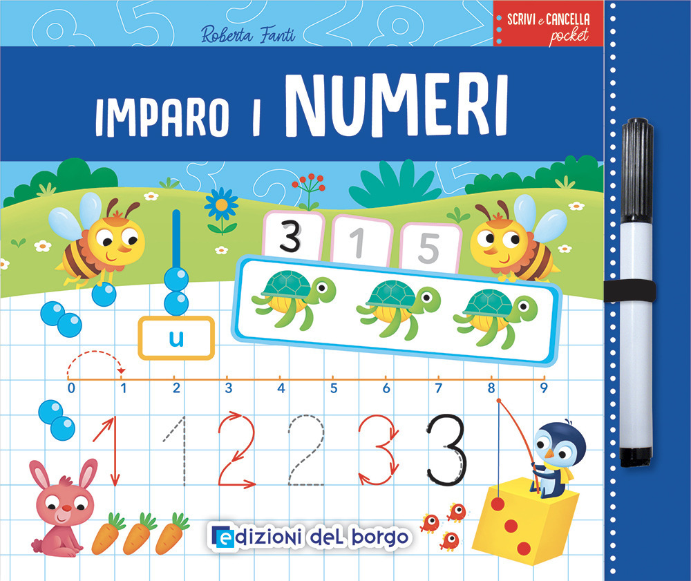 Imparo i numeri. Scrivi e cancella pocket