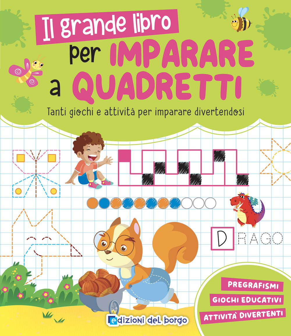 Il grande libro per imparare a quadretti. Ediz. a colori