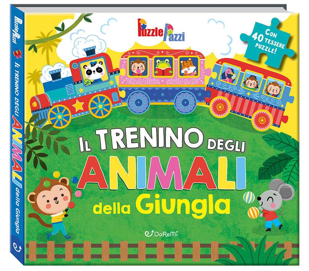 Il trenino degli animali della giungla. Ediz. illustrata