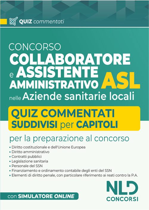 Concorso collaboratore e assistente amministrativo nelle Aziende Sanitarie Locali ASL. Quiz commentati