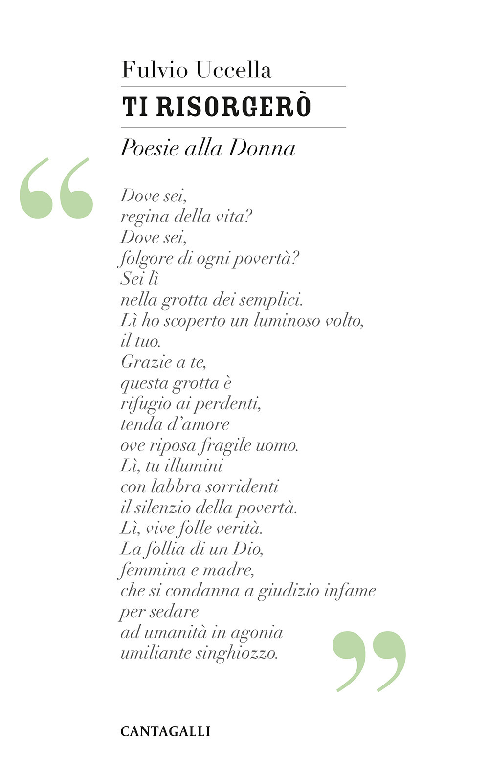 Ti risorgerò. Poesie alla donna