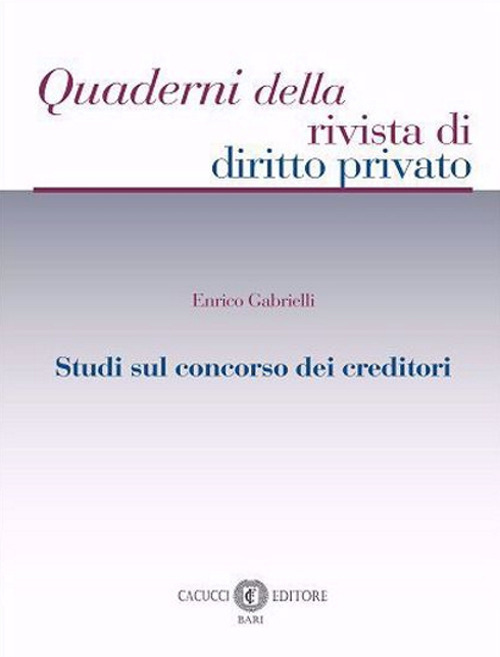 Studi sul concorso dei creditori