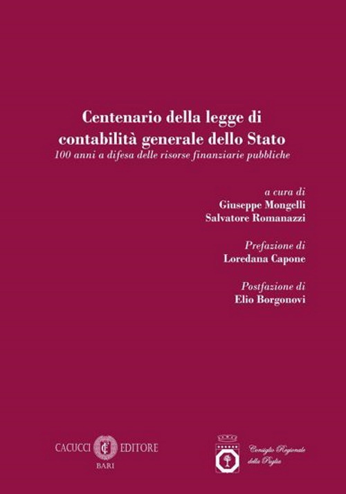 Centenario della legge di contabilità generale dello Stato. 100 anni a difesa delle risorse finanziarie pubbliche