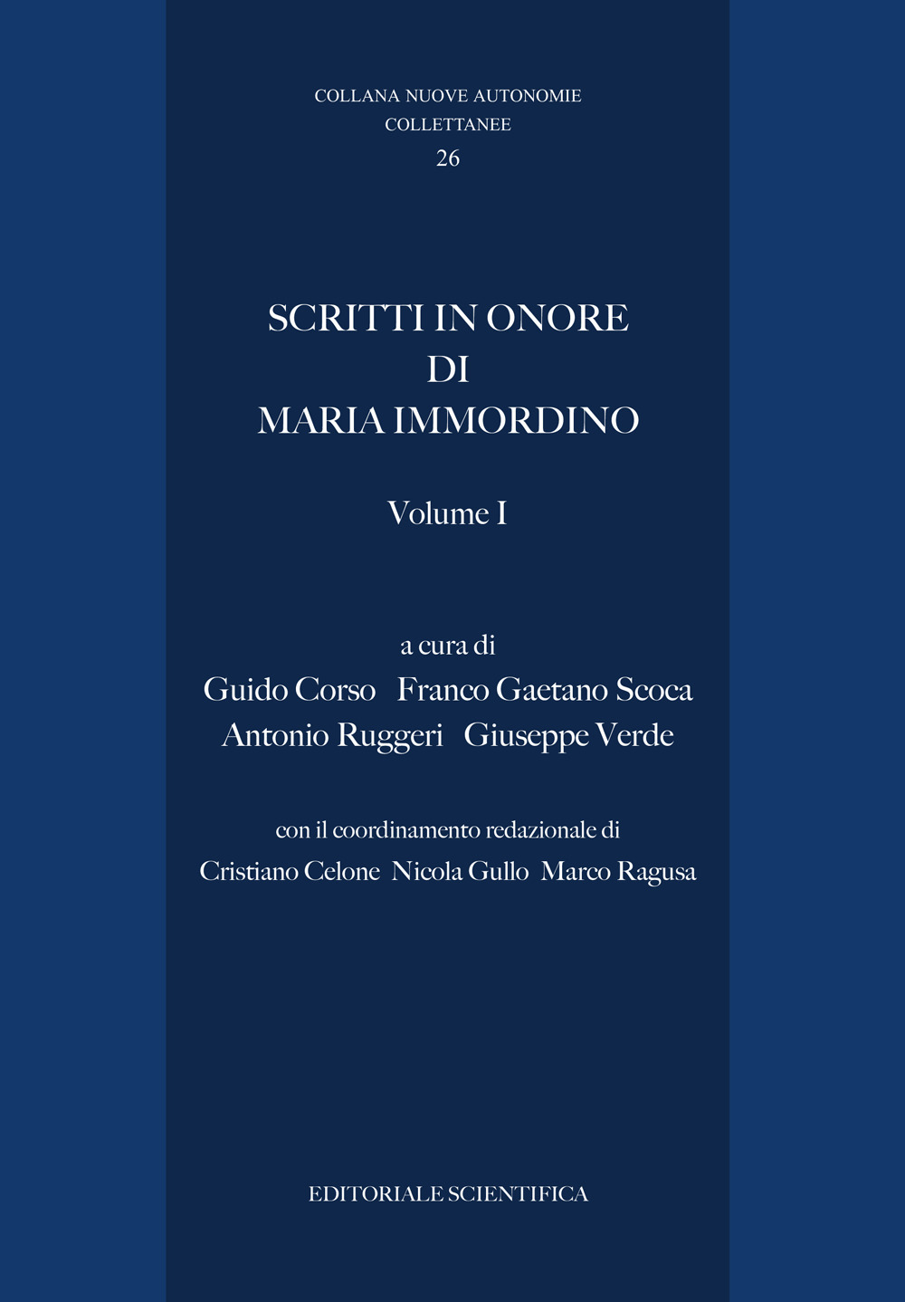 Scritti in onore di Maria Immordino