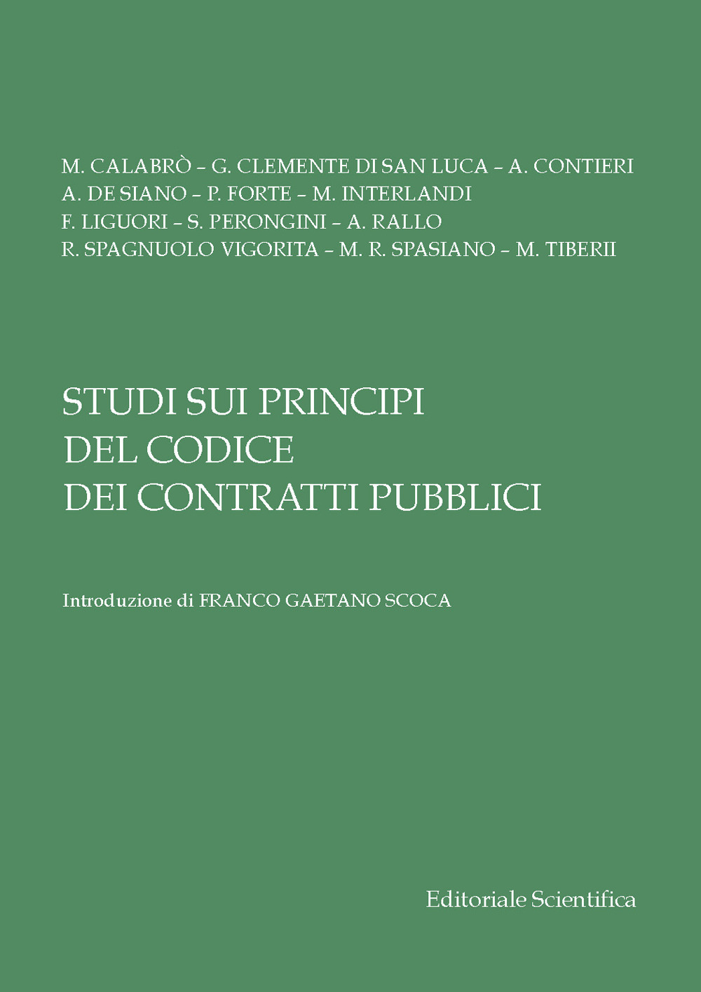 Studi sui principi del Codice dei contratti pubblici