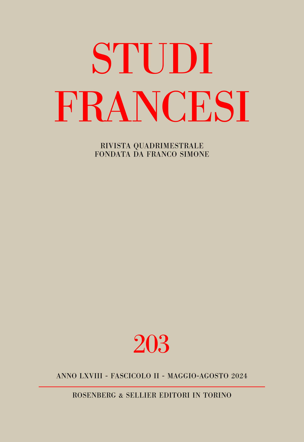 Studi francesi. Vol. 203: Agrippa d'Aubigné poète du «Printemps»