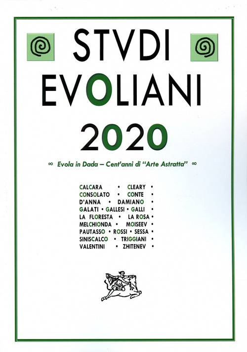 Studi evoliani 2020. Evola in Dada. Cent'anni di arte astratta