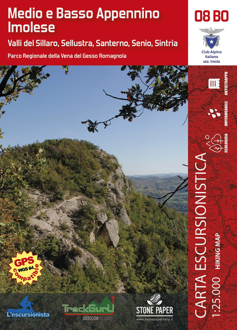 Medio e basso appennino imolese. Valli del Sillaro, Sellustra, Santerno, Senio, Sintria. Con carta escursionistica 1:25.000