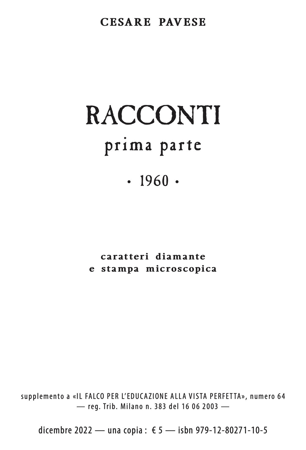 Racconti. Ediz. integrale. Vol. 1