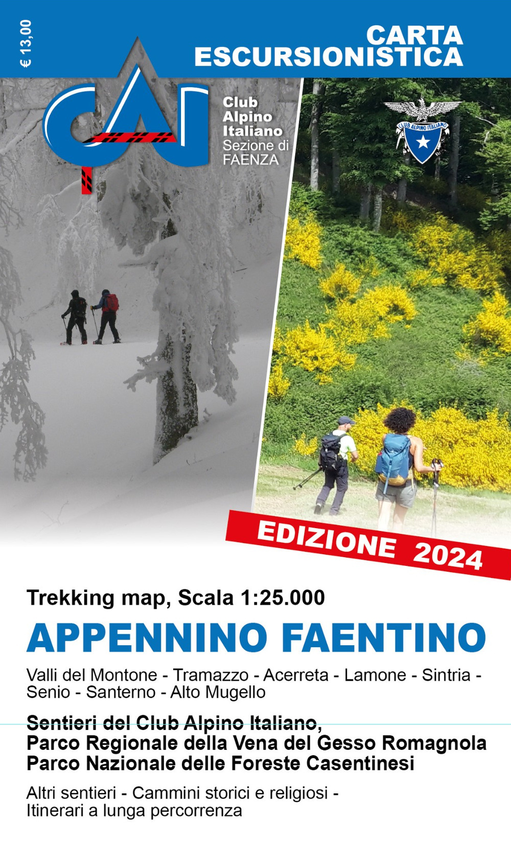 Carta escursionistica dell'Appennino Faentino 1:25.000