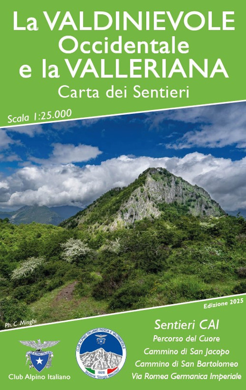 La Valdinievole occidentale e la Valleriana. Carta dei sentieri. Ediz. integrale