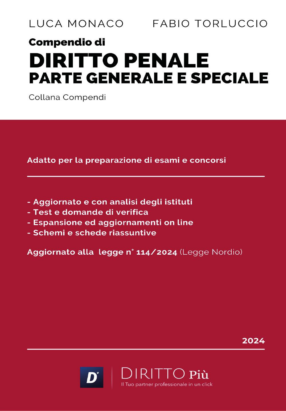 Compendio di diritto penale. Parte generale e parte speciale