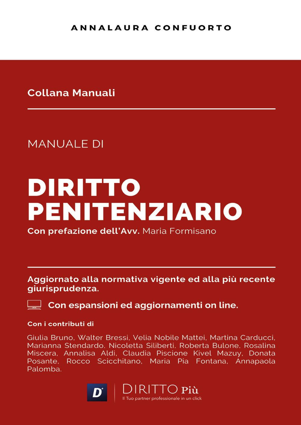 Manuale di diritto penitenziario. Con espansioni e aggiornamenti online