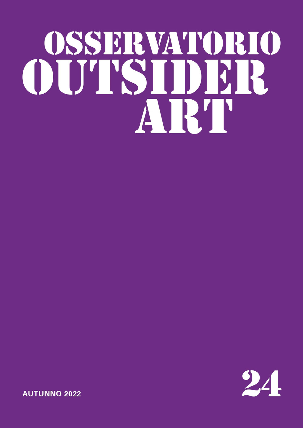 Osservatorio outsider art. Vol. 24