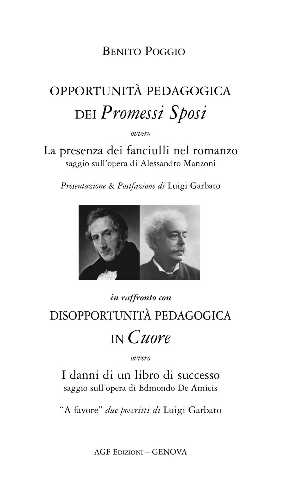 Opportunità pedagogica dei Promessi Sposi