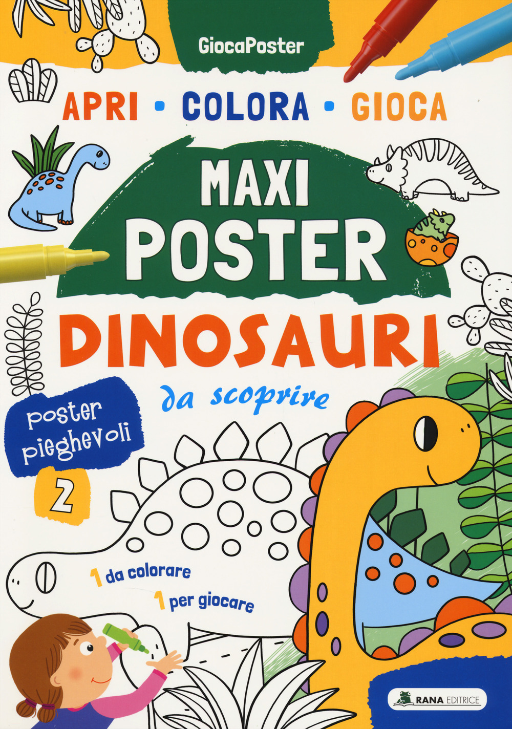 Dinosauri da scoprire. Maxi poster. Ediz. illustrata