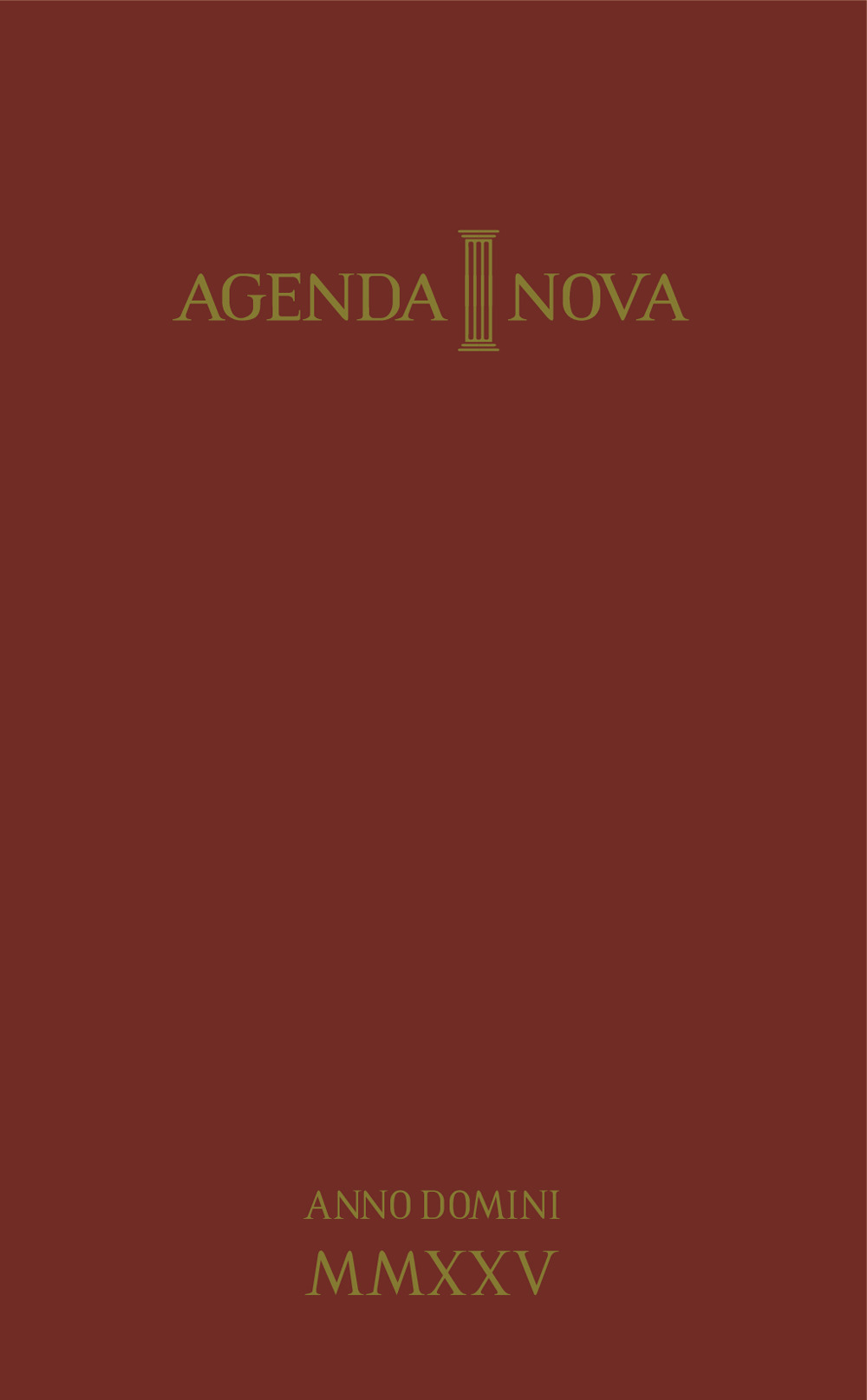 Agenda nova 2025. Anno domini MMXXV