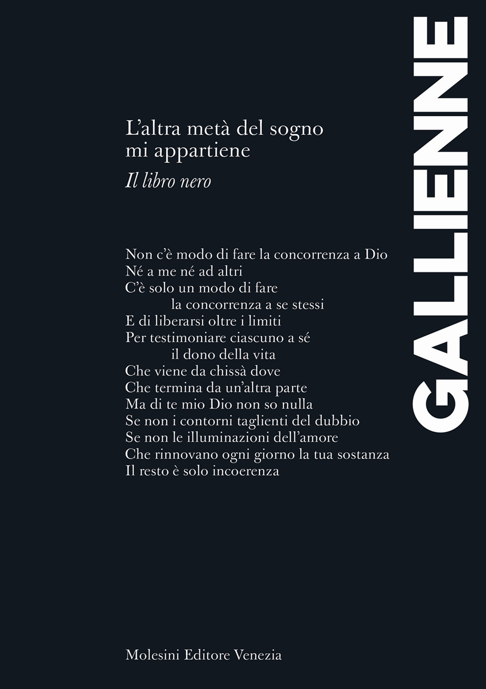 L'altra metà del sogno mi appartiene. Il libro nero. Ediz. francese e italiana