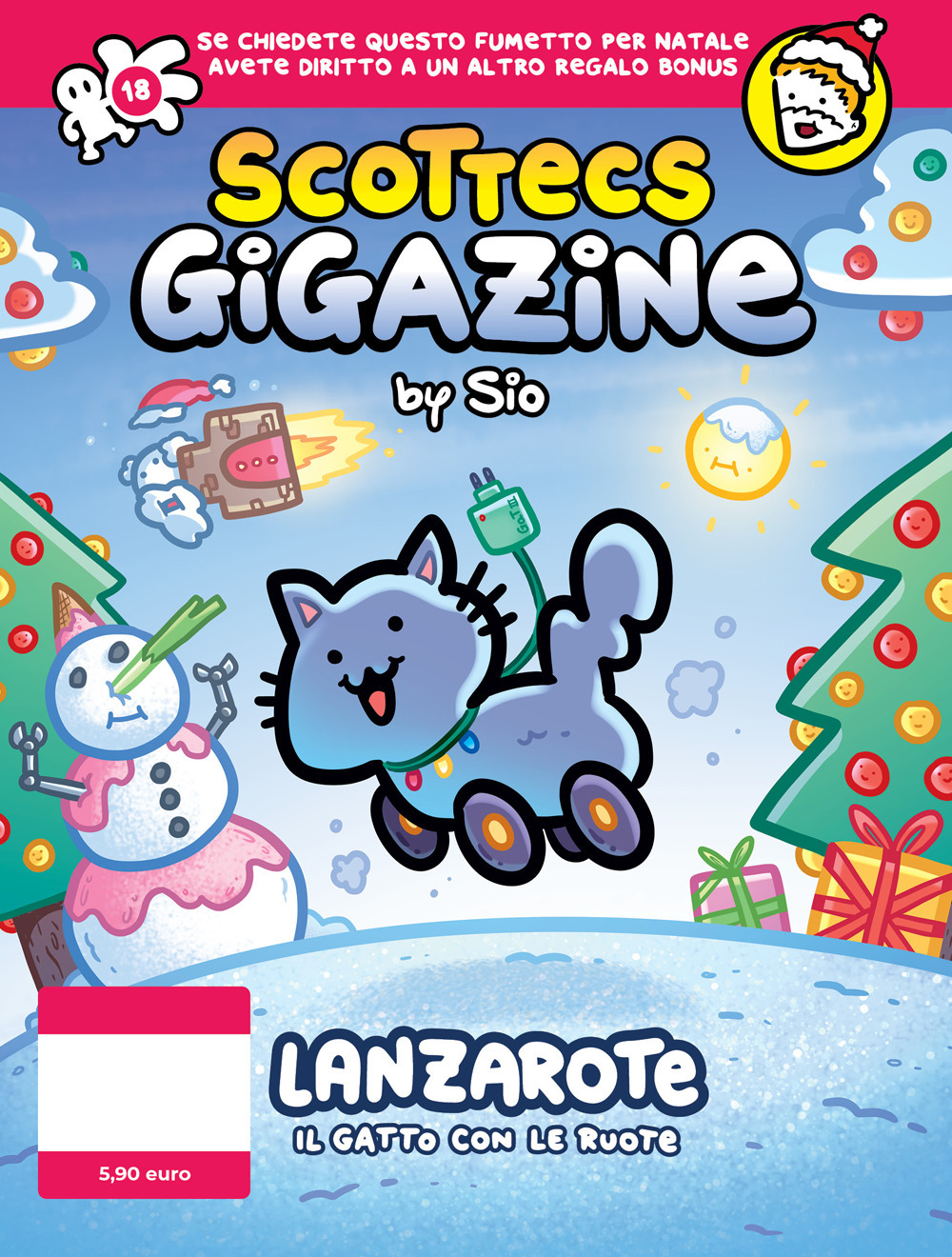 Scottecs Gigazine (Titolo venduto esclusivamente su Amazon, nelle fumetterie e in edicola). Vol. 18: Lanzarote il gatto con le ruote