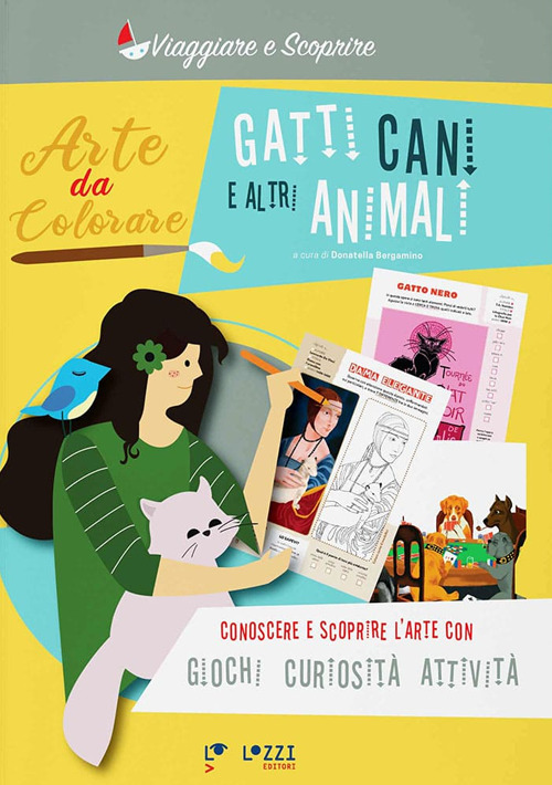 Gatti, cani e altri animali. Arte da colorare