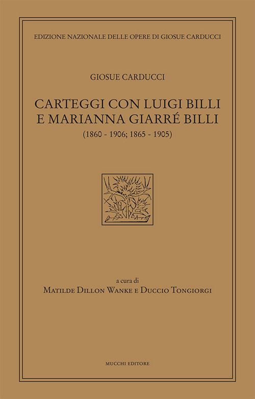 Carteggi con Luigi Billi e Marianna Giarrè Billi (1860-1906; 1865-1905)