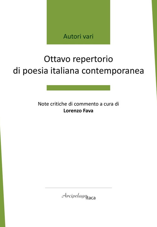 Ottavo repertorio di poesia italiana contemporanea